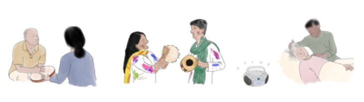 Music Helps Illustrations